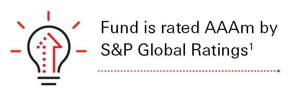 Fund is rated AAAm by S&P Global Ratings 1